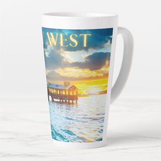 Scenic Key West Pier  Latte Mok (Rechterhoek)
