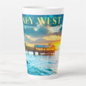 Scenic Key West Pier  Latte Mok (Voorkant)
