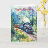 Scenic Landscape with Train Kaart (Gele Bloem)