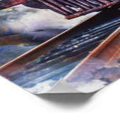 Scenic Landscape with Train Poster (Hoek)