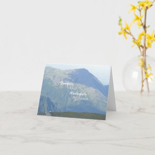 Scenic Mountains Christian Scripture Get Well Card Kaart (Gele Bloem)