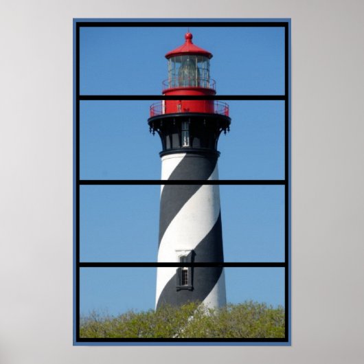 Scenic St Augustine Lighthouse Window poster (Devant)