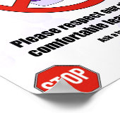 Scent-vrij Poster voor allergie (Hoek)