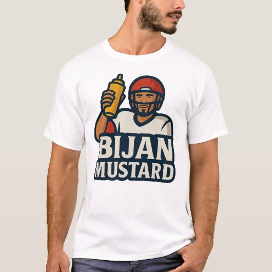 SCFFL 2025 - Bijan Mosterd T-shirt (Voorkant)