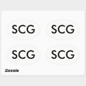 SCG-sticker Ovale Sticker (Vel)