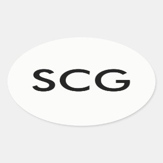 SCG-sticker Ovale Sticker