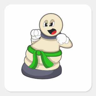 Schaafschild bij Chess Vierkante Sticker