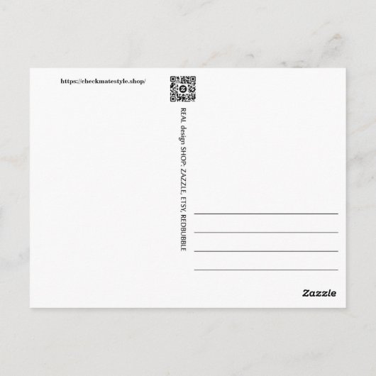 Schaak 1025 briefkaart (Achterkant)