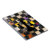 Schaak Abstracte kunst - Gemengde texturen Notitieboek (Rechterzijde)