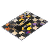 Schaak Abstracte kunst - Gemengde texturen Notitieboek (Linkerzijde)