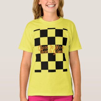 Schaak Is Meer Dan Alleen Een Spel" Dambord Grafis T-shirt