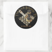 Schaak Maniac Bookplate Ronde Sticker (Tas)