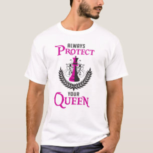 Schaak Queen Schaakbord Checkmate Board Grappig ca T-shirt