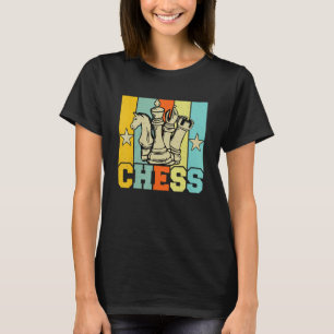 Schaak Retro Grafische Schaker Schaakmat Bord G T-shirt