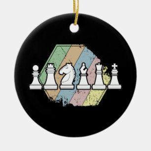 Schaak Retro Keramisch Ornament