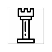 schaak 	rubberstempel (Afrduk)