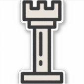 schaak sticker (Voorkant)