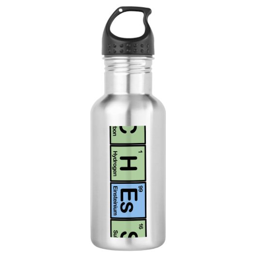 Schaak van elementen waterfles (Voorkant)