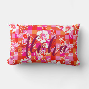 Schaakbord Hibiscus Hawaiaanse Bloemen Aloha Kussen