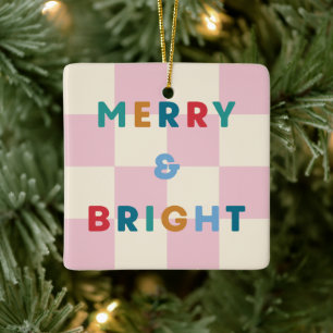 Schaakbord Merry & Bright Kerst Ornament