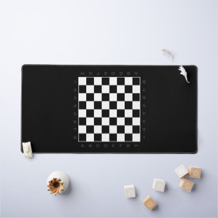 Schaakbord print bureau mat voor thuis of kantoor