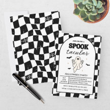 Schaakbord Retro Spooktacular Halloween