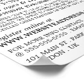 Schaakbord, Schaakclub Adverteren Poster (Hoek)