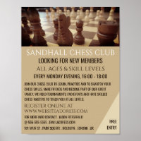 Schaakbord, schaakclub Adverteren