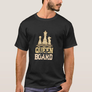 Schaakbord Schaakkoningin van het Bestuur T-shirt