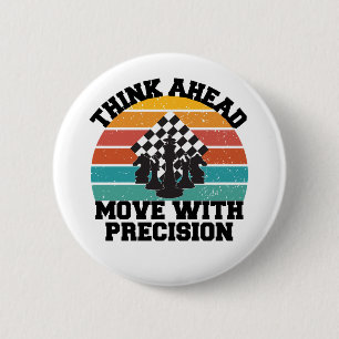 Schaakbord Stukken Strategie Precision Mind Game Ronde Button 5,7 Cm