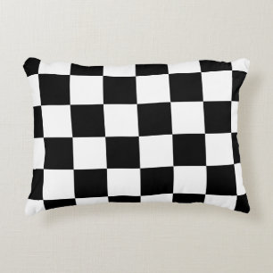 Schaakbord Thuis Vloerkleed van de Klassieke Elega Accent Kussen