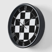 Schaakbord Wandklok (Hoek)