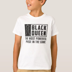 Schaakbord Zwart Koningin Checkmate Board Gift T-shirt