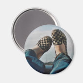 Schaakbordbusmagneet Magneet (Voorkant / Achterkant)