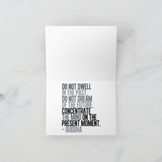 Schaakbordspel Buddha Citaat Notitiekaart (Binnen)