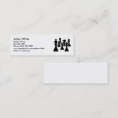 Schaakbordspel Mini Visitekaartje (Voorkant / Achterkant)