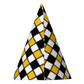 Schaakbordstijl Feesthoedjes (Achterkant)