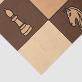 Schaakbordstukken Tissuepapier (Detail)