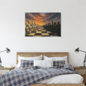 Schaakcanvaskunst Canvas Afdruk (Insitu (Slaapkamer))