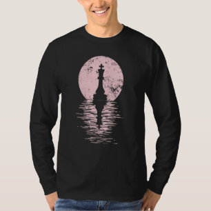 Schaakclub Spel Koning Koningin Paard schaakstuk m T-shirt