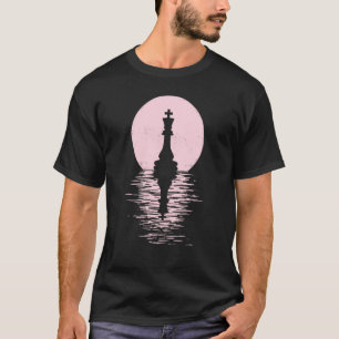 Schaakclub Spel Koning Koningin Paard schaakstukke T-shirt