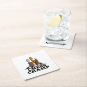 schaakkamp vierkante kartonnen onderzetter (Insitu)