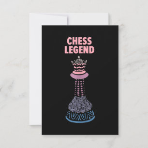 Schaaklegende Checkmate Cool Gezegde Tanktop RSVP Kaartje