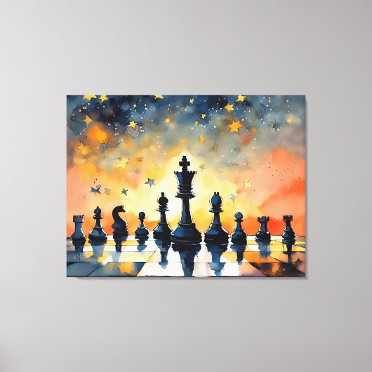 Schaakmagie Canvas Afdruk (Voorkant)