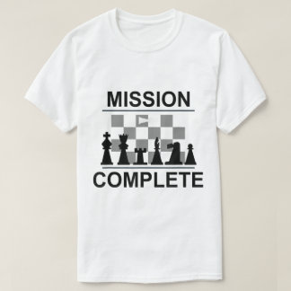 Schaakmat Ontwerp Missie Voltooid T-shirt