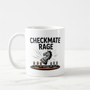 Schaakmat Rage Mok – Grappig Schaak Cadeau voor ga
