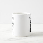 Schaakmat Schaaktoernooi Kunst Zwart-wit Koffiemok (Center)