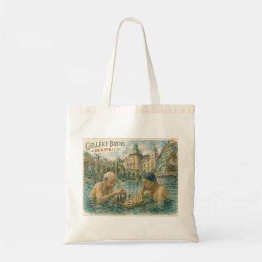 Schaakpartij Gellert Baths Boedapest Hongarije Tote Bag (Voorkant)