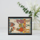 Schaakspel 14e eeuw Codex Manesse Briefkaart (Staand voorkant)