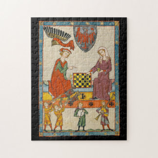 Schaakspel 14e eeuw Codex Manesse Legpuzzel
